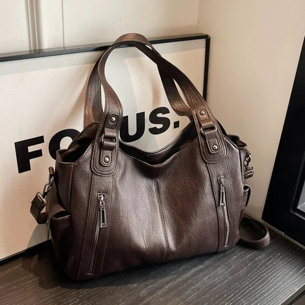 Luxury Soft Shoulder Tote Bag - Versatile Everyday Handbag