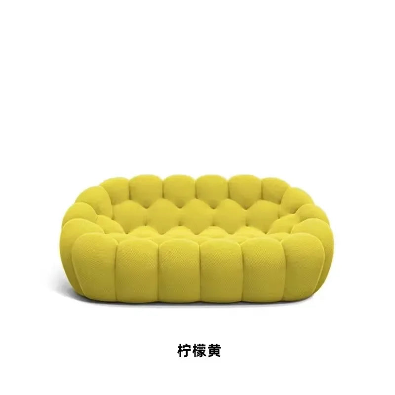 Minimalist U-Shaped Sofa with 3D Fabric All-Season Comfort