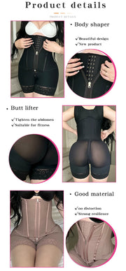 Firm Control Bodysuit Shaper - Wire-Free Cupless (Black)