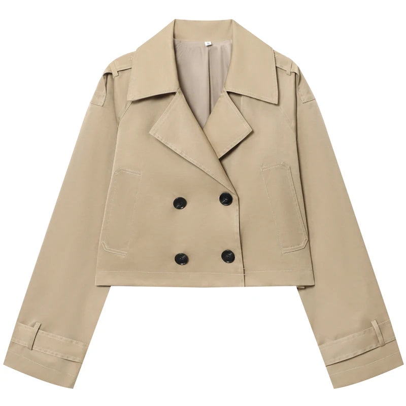 Women's Long Sleeve Oversized Cropped Jacket | OWNLUXE