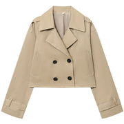 Women's Long Sleeve Oversized Cropped Jacket | OWNLUXE