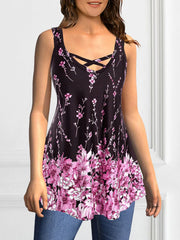 V-Neck Sleeveless Chiffon Blouse - Light Summer Top