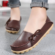 Women's Leather Plus-Size Loafers (Khaki) – Shop at OWNLUXE