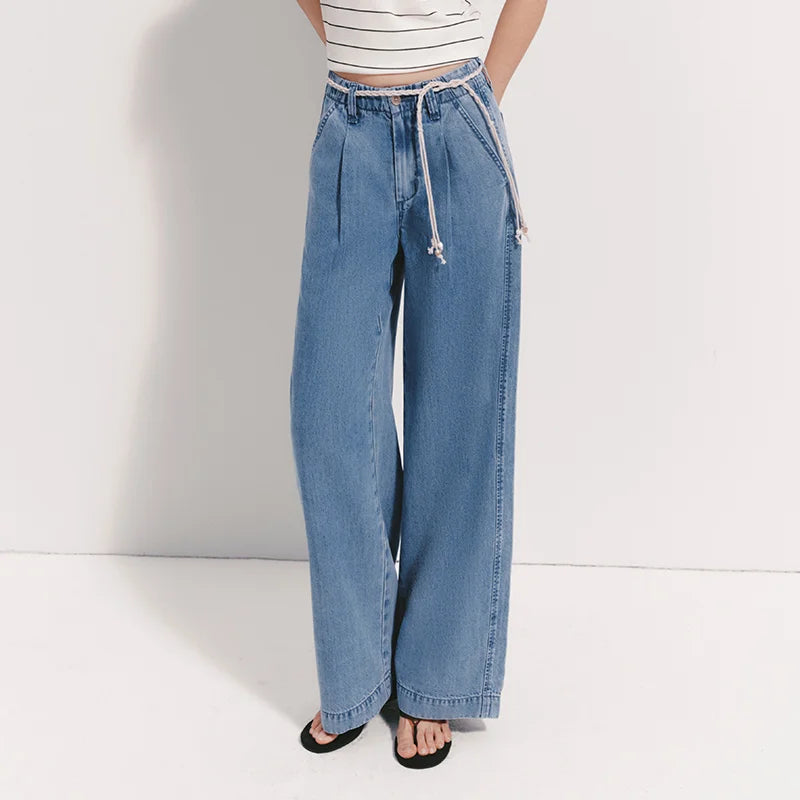 Jeans Cool Wide-Leg Denim Pants | OWNLUXE