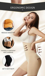 High-Waist Tummy Control Shaper Shorts - Butt Lifter Shapewear