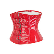 Underbust Extended-Size Shiny Faux Leather Waist Trainer | OWNLUXE