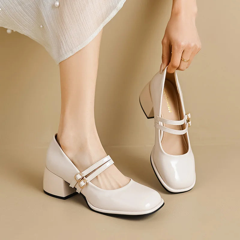 Mary Jane Pumps – Chic Slip-On High Heels for Office & Career