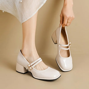 Mary Jane Pumps – Chic Slip-On High Heels for Office & Career