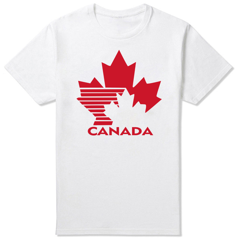 Team Canada Retro 80's Hockey Logo T-Shirt – Vintage Cotton Tee