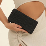 Load image into Gallery viewer, Pleated Evening Clutch Bag – Elegant Party Style | Pochette de Soirée Plissée – Style Élégant pour Soirée
