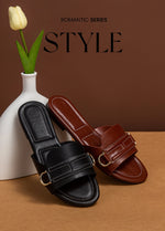 Load image into Gallery viewer, Summer Mule Slippers - Women's Lightweight Microfiber Style
