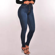 High-Waist Push-Up Jeans - Stretch Skinny Mom Jeans for Women