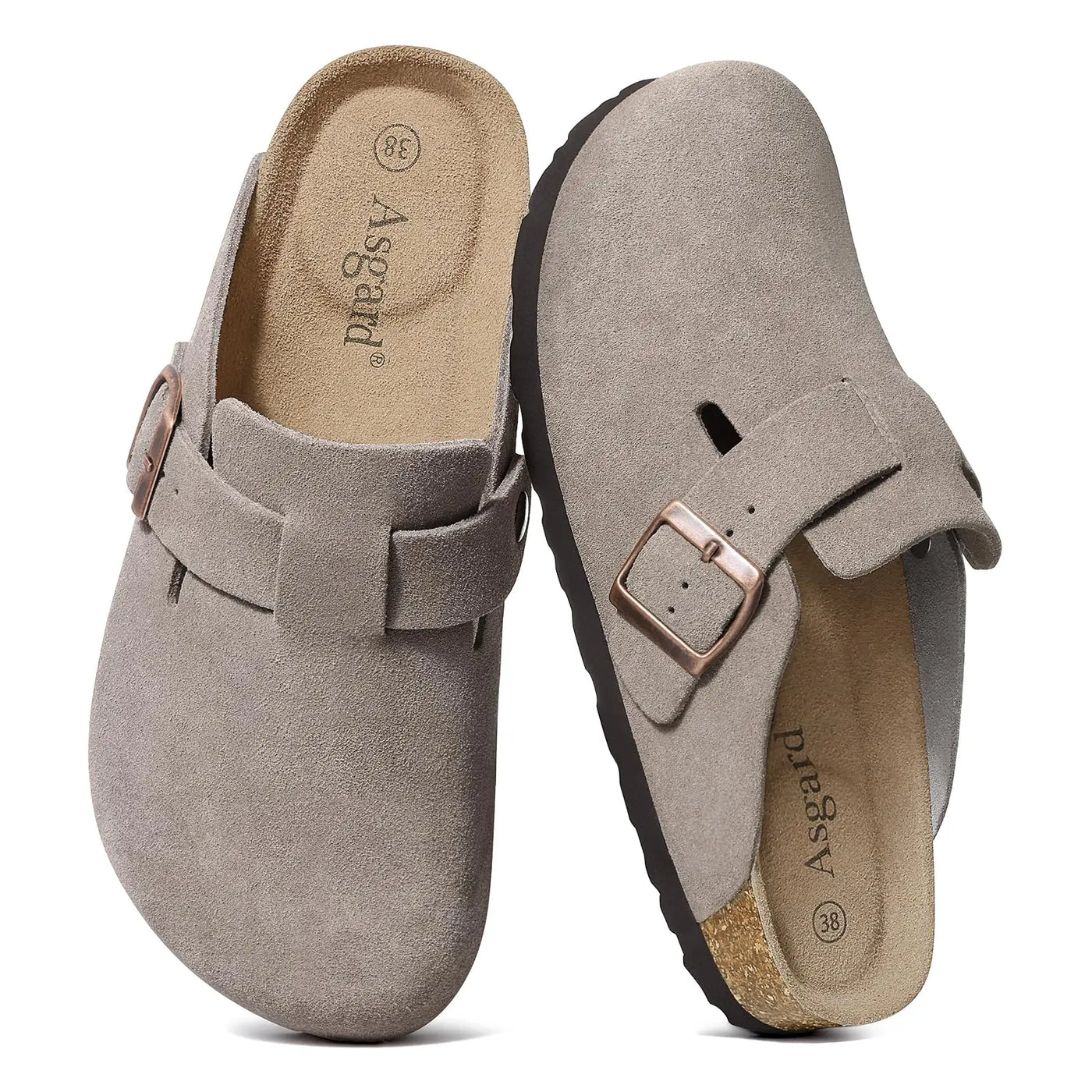 Women's Arch Support Adjustable Leather Slippers | OWNLUXE