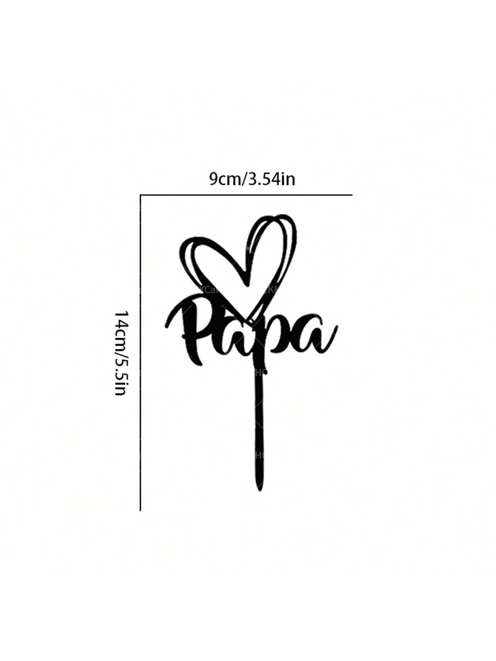 Father’s Day Acrylic Sign – Modern Clear Tabletop Décor