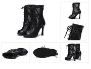 Mesh Zip Dance Ankle Boots – Cuban Heel Ballroom & Latin