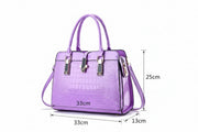 Large Capacity Square Tote Bag - Casual PU Leather Shoulder Bag | OWNLUXE