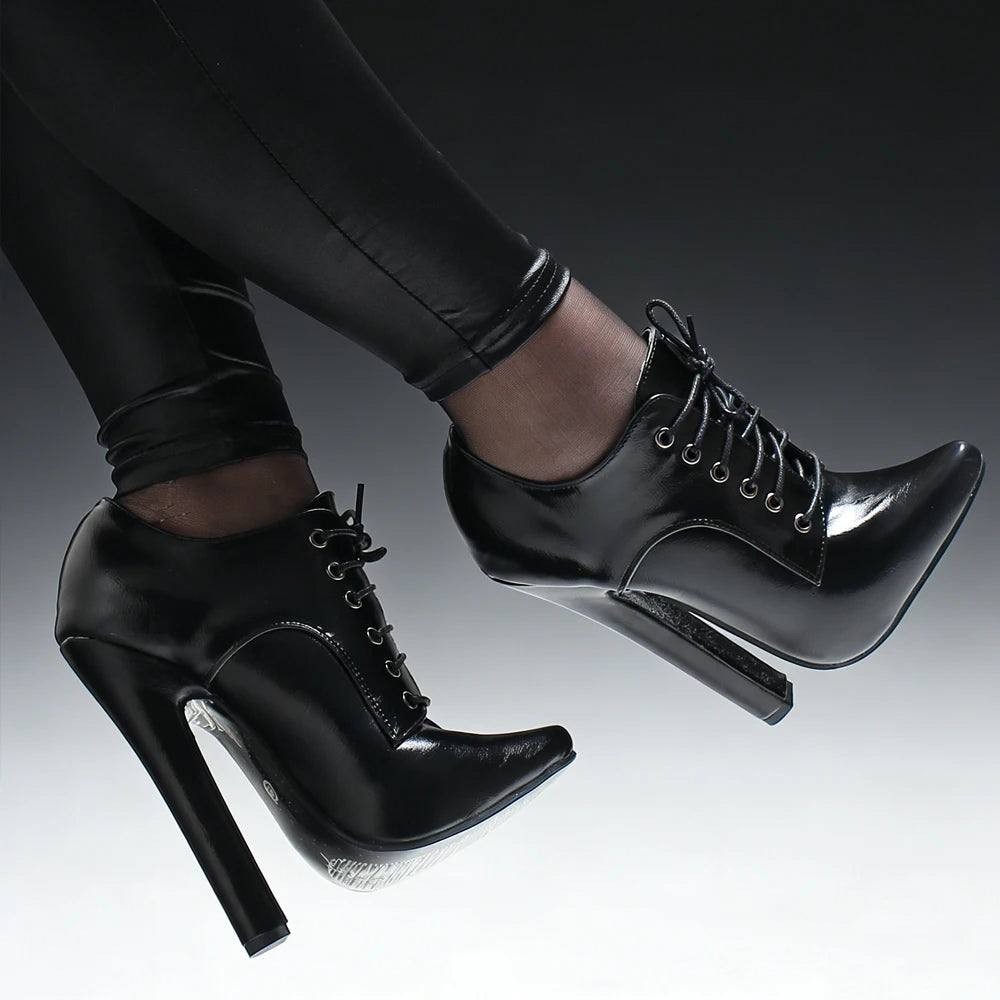 Unisex High Heel Lace Vintage Pumps – Shop at OWNLUXE