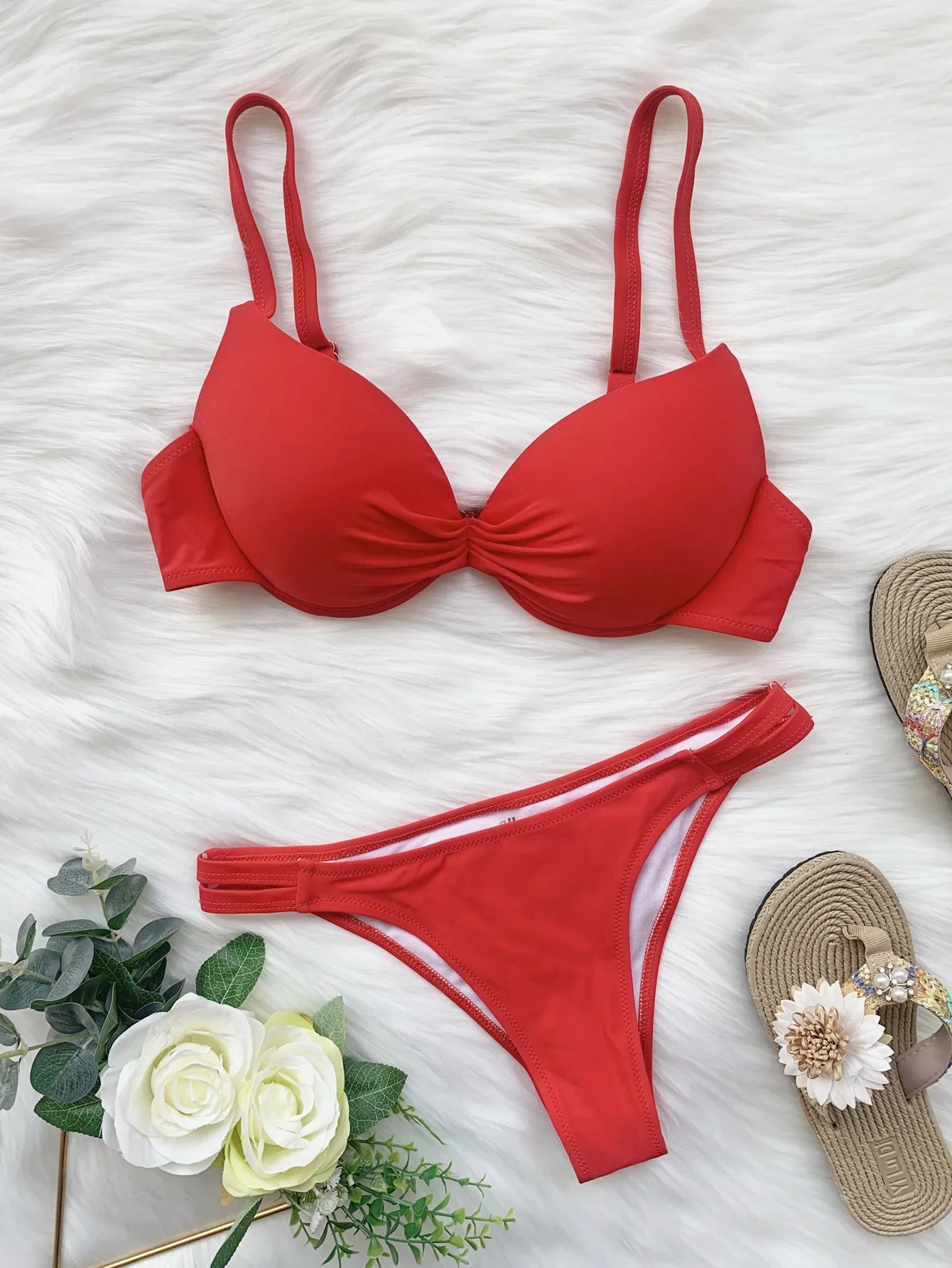 Push-Up Thong Bikinis Tankini Set | OWNLUXE