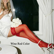 Wedding Lace Thigh-High Stockings | OWNLUXE