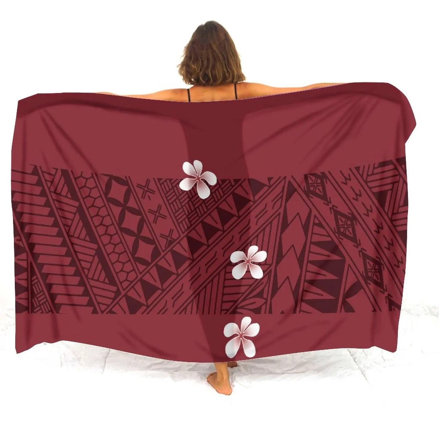 Floral Polynesian Swim Cover-Up | OWNLUXE