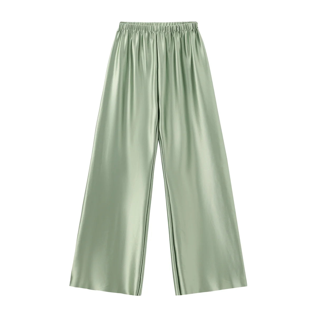 Women's Wide Leg Pants (White) | OWNLUXE