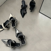 Women's Heels (Silver) | OWNLUXE