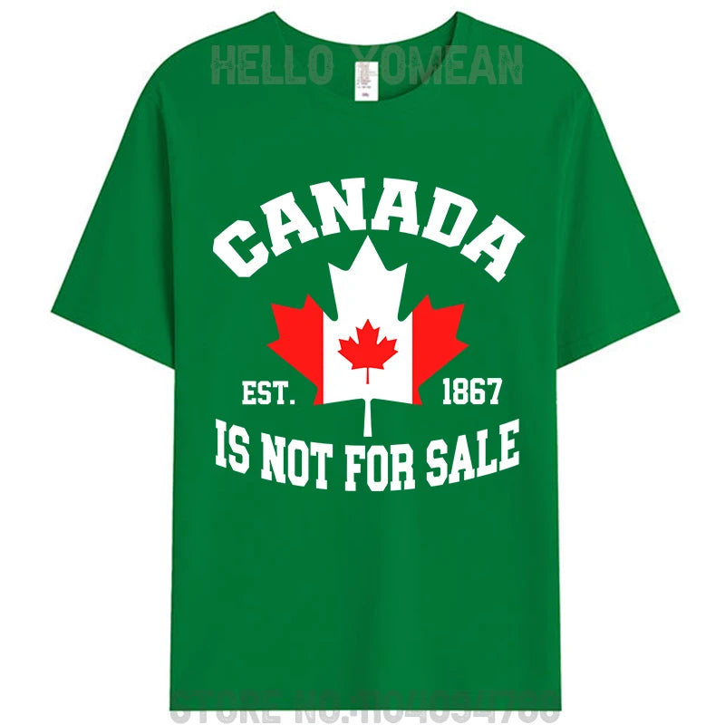 Canada Is Not For Sale Cotton T-Shirt – Unisex Patriotic Tee