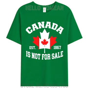 Canada Is Not For Sale Cotton T-Shirt – Unisex Patriotic Tee