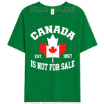 Load image into Gallery viewer, Canada Is Not For Sale Woman Cotton T-Shirt – Breathable, &amp; Lightweight
