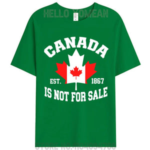 Canada Is Not For Sale Woman Cotton T-Shirt – Breathable, & Lightweight