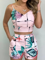 Load image into Gallery viewer, Casual Patchwork Summer Shorts with Elastic Waist  Hollow Out Pockets
