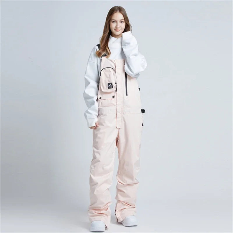 Unisex Waterproof Ski Overalls – Insulated & Thermal Snow Pants