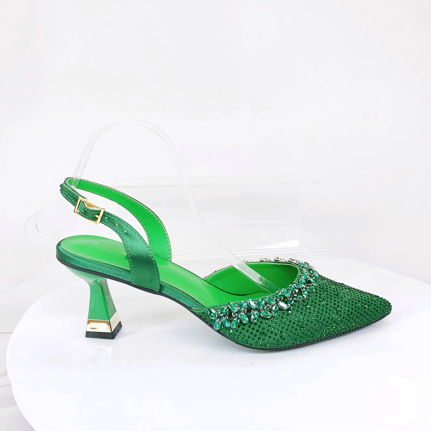 Crystal Sandals and Clutch Bag Set – Rhinestone Party Heels