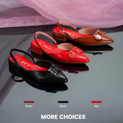 Women's Black Pointed Sandals | OWNLUXE