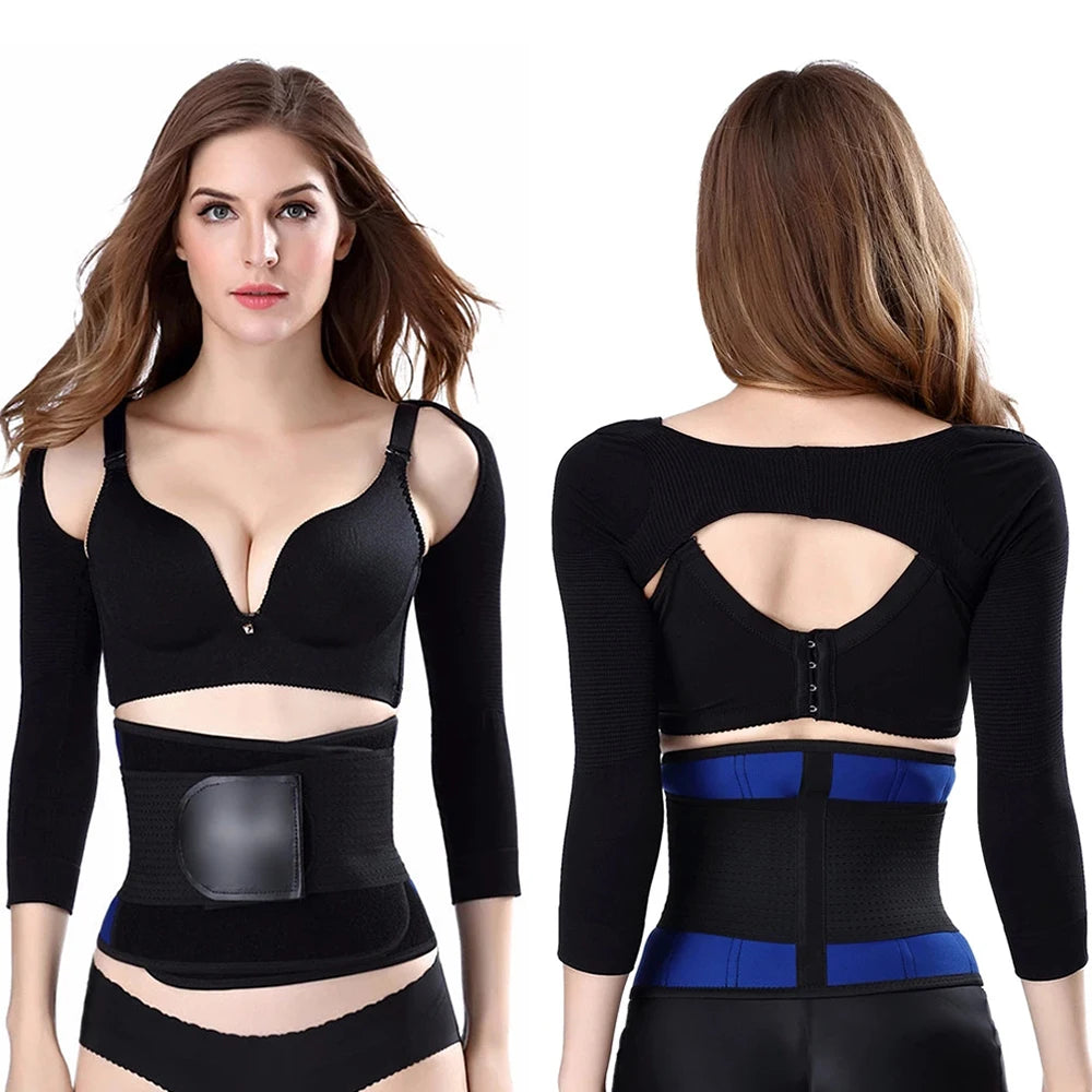 Arm Shaper & Posture Corrector – Long Sleeve Back Support Top | OWNLUXE