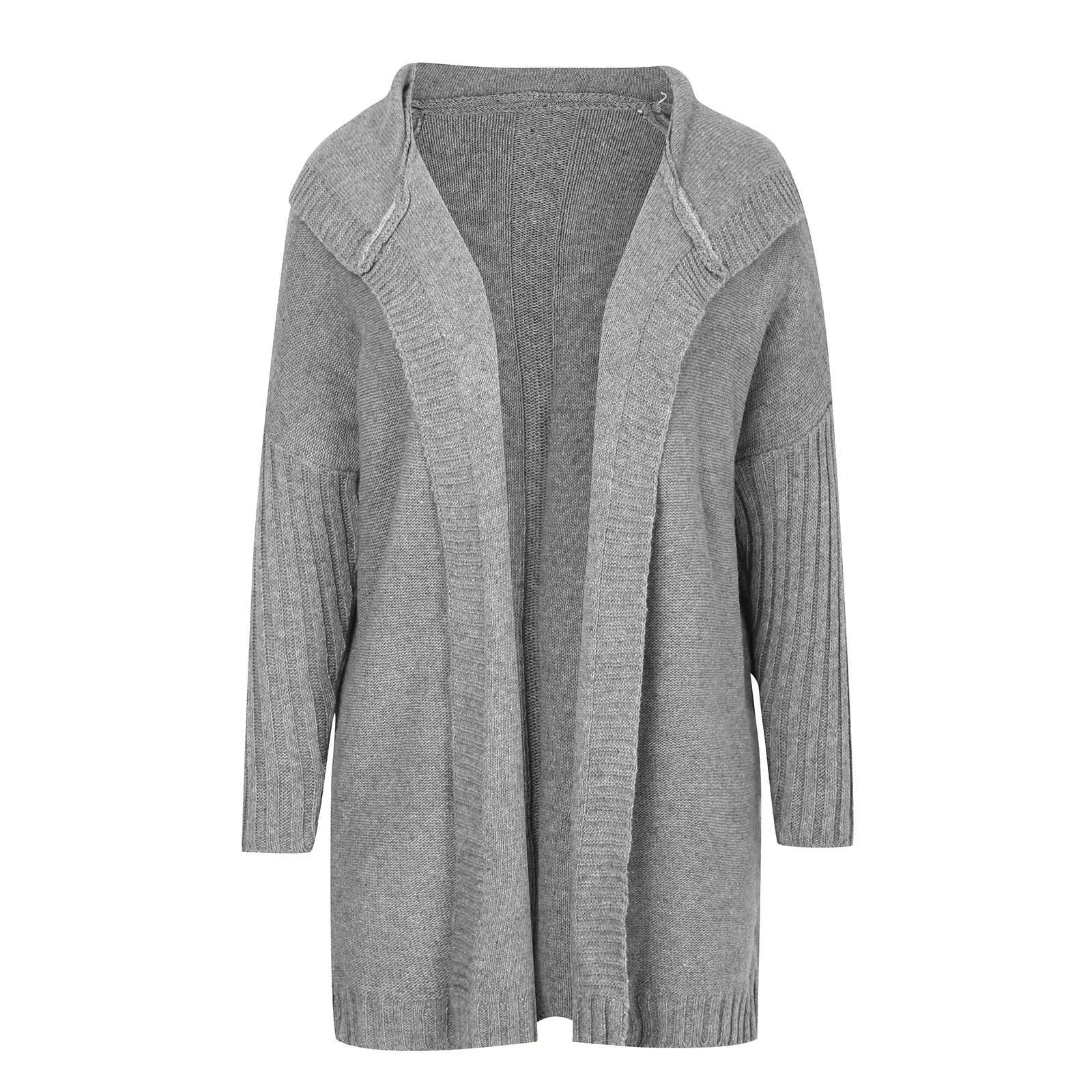 🧥 Women's Color Block Knit Cardigan – Cozy Stylish!