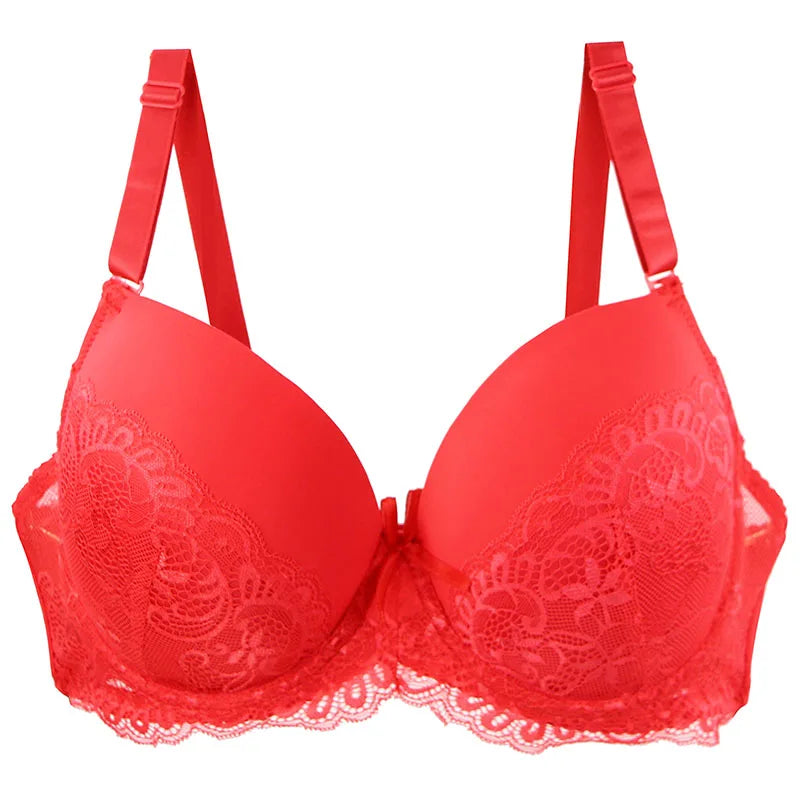 Women's Breathable Push Up Plus Size Bra (Green) | OWNLUXE