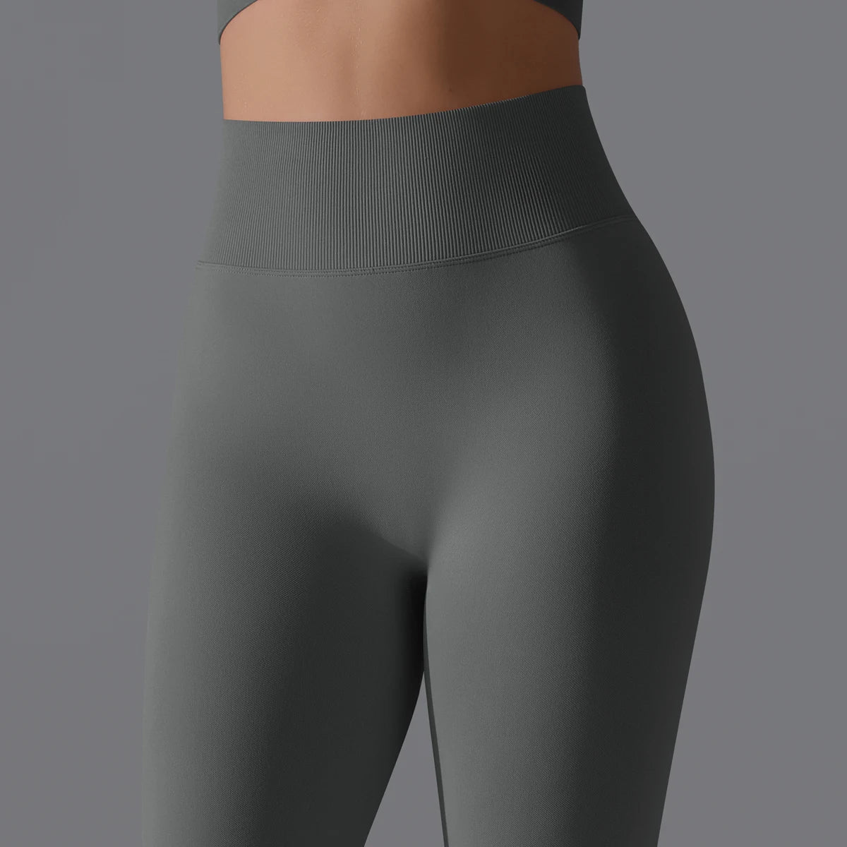 Women's High-Waisted Seamless Ankle-Length Booty Lifting Leggings