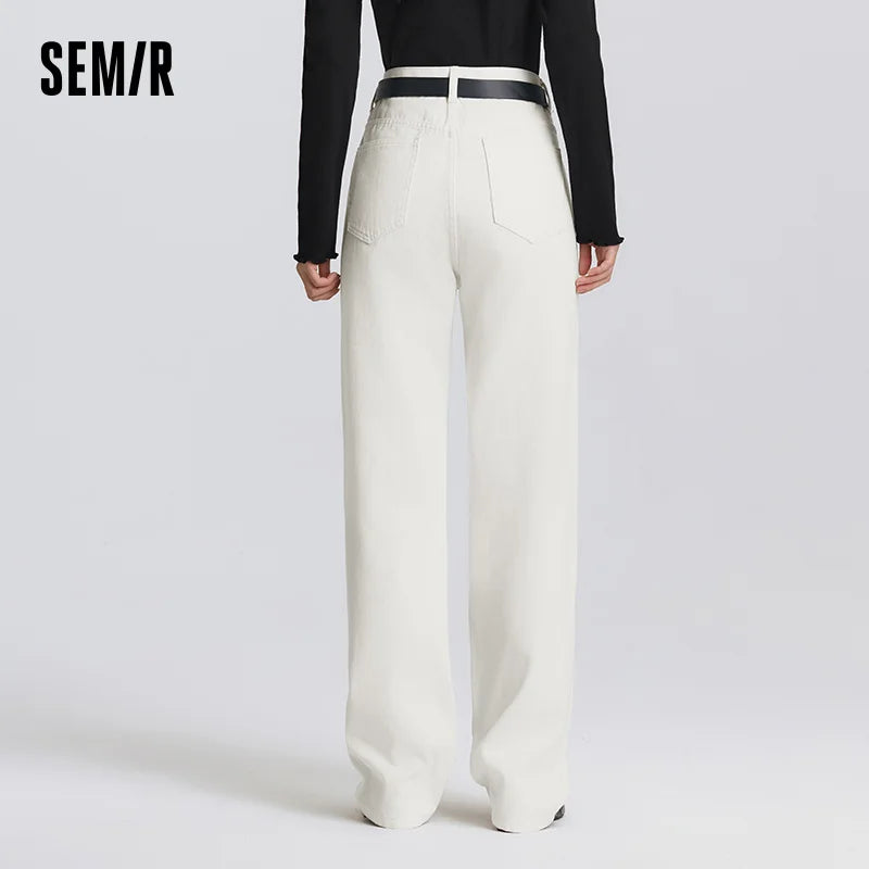 Semir 2025 Spring Straight Jeans - Simple Long Trousers