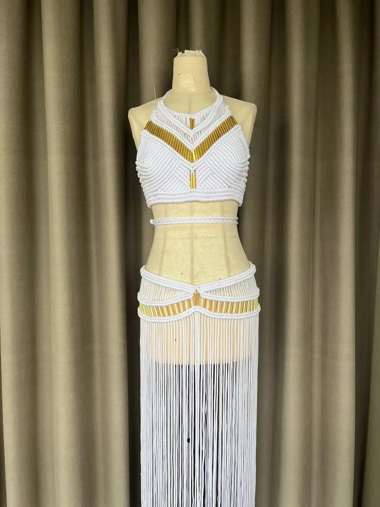 Crochet Knit Maxi Backless Swim Cover-Up | OWNLUXE