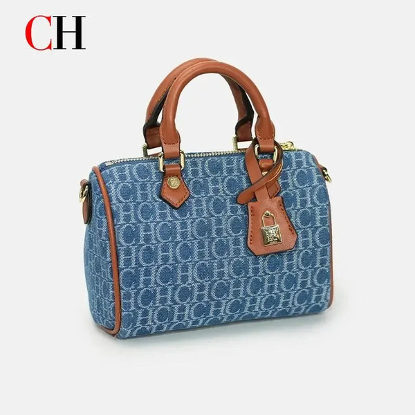 Leather Monogram Boston Bag – Shop at OWNLUXE