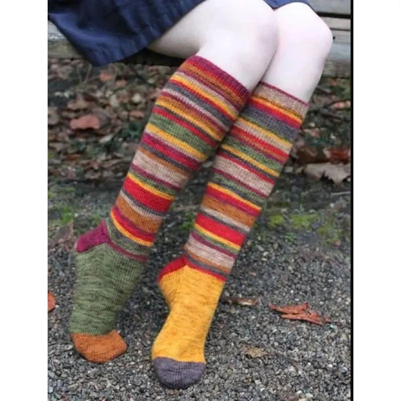 Colorful Striped Cotton Socks | OWNLUXE