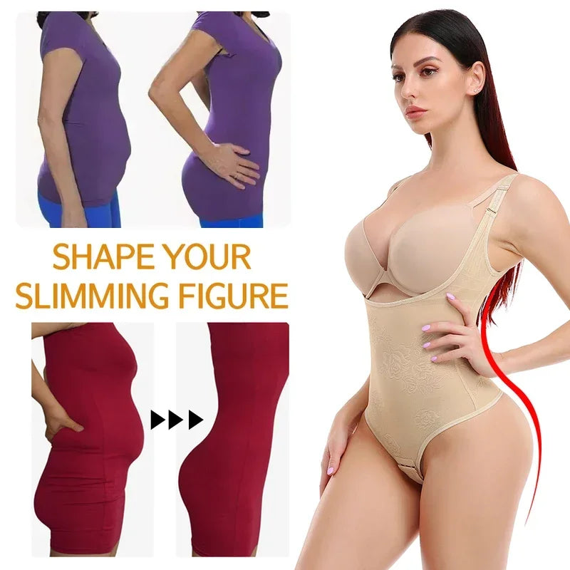 Thong Shapewear Bodysuit - Firm Tummy Control for Women