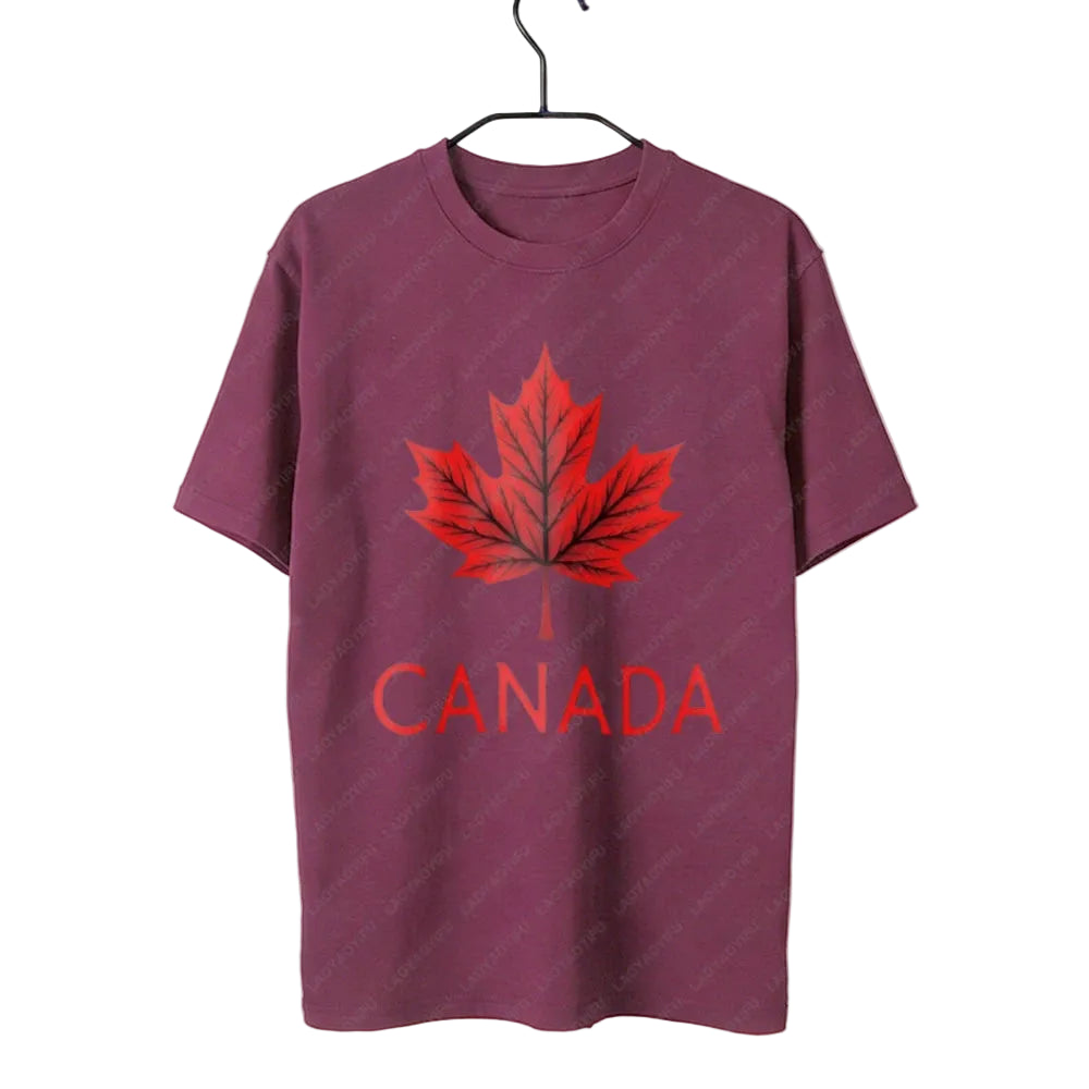 Canada Maple Leaf T-Shirt – Unisex Cotton Pride Tee | OWNLUXE