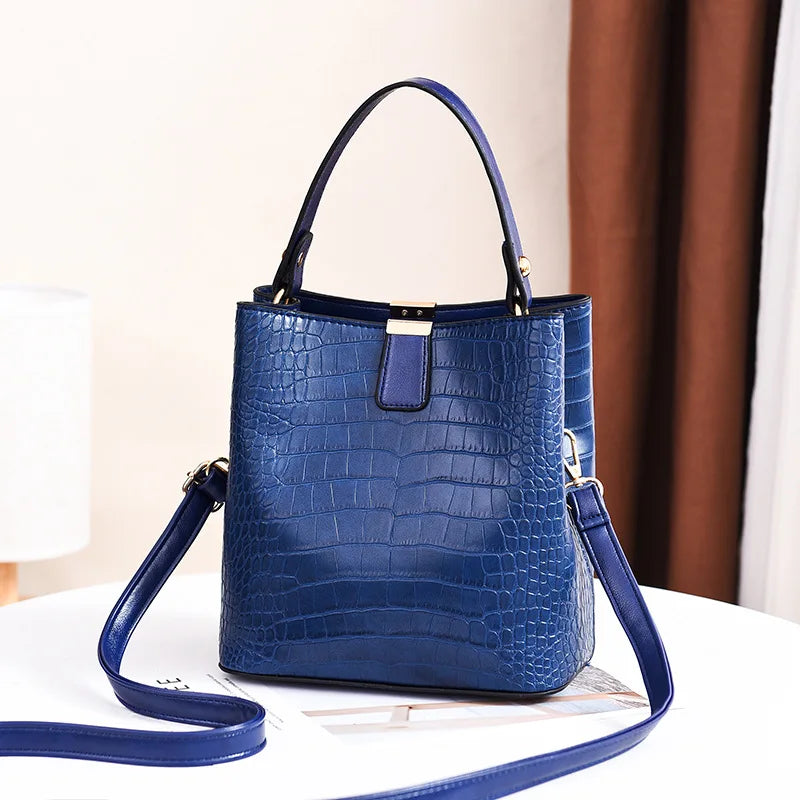 Vintage Stone Leather Handbag Shoulder Crossbody Bags | OWNLUXE