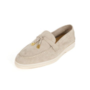 Women's Round Toe Leather Retro Loafers (Blue Grey) – Shop at OWNLUXE