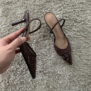 Women's Pointed Toe Mesh Heels – Shop at OWNLUXE
