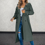 Load image into Gallery viewer, Women&#39;s Mid-Length Trench Coat – Casual Versatile Lightweight Jacket
