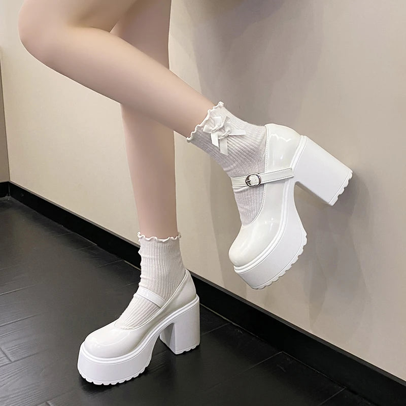 Women's Platform Leather Pumps – Shop at OWNLUXE