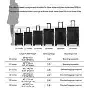 Aluminum Rolling Luggage with 360° Spinner Wheels